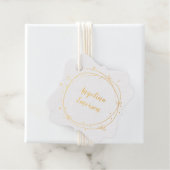 Vrouwelijke krans handgemaakt bedankjes labels (Met doos)