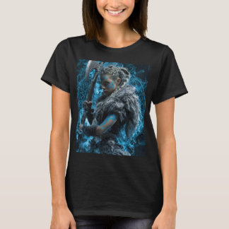 vrouwelijke krijger vikinga  t-shirt