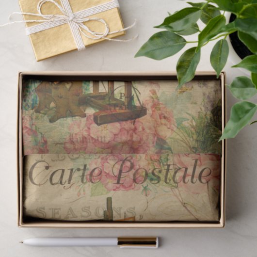  vrouwelijke kunstenaar in Easel-Frans Tissuepapier (Geschenk)