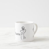 Vrouwelijke kunstillustratie Thunder_Cove Espresso Kop (Voorkant rechts)