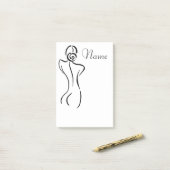 Vrouwelijke kunstillustratie Thunder_Cove Post-it® Notes (Op bureau)