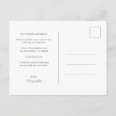 Vrouwelijke Lavendel Bloemen Waterverf Nieuw Adres Aankondigingskaart (Achterkant)