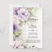 Vrouwelijke Lavendel Viering van het Leven | FOTO Kaart (Voorkant)