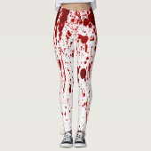 Vrouwelijke Leggings Bloedplaatjes Vampier Gothic (Voorkant)