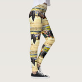 Vrouwelijke Leggings "Vier paarden en een ezel" (Rechts)