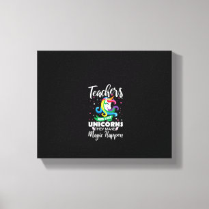 Vrouwelijke leraren zijn als eenhoorns, ze maken m canvas afdruk