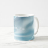  Vrouwelijke Lichtblauwe Faux Satin Koffiemok (Voorkant rechts)