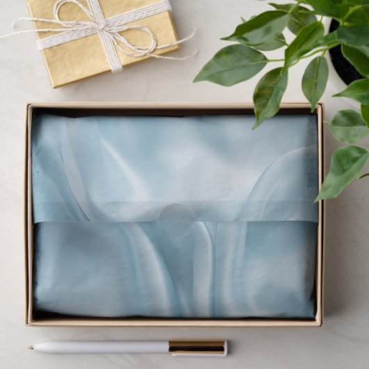  Vrouwelijke Lichtblauwe Faux Satin Tissuepapier (Geschenk)