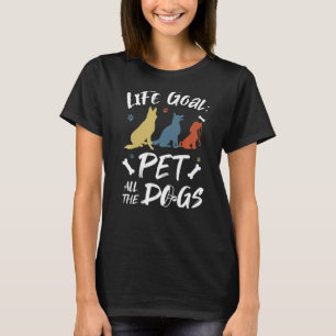 Vrouwelijke liefhebber van liefdevolle honden grap t-shirt
