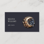 Vrouwelijke Life Coach 3D Moon Visitekaartje (Voorkant)