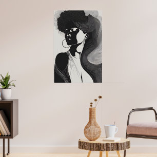 vrouwelijke lijn poster