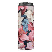 Vrouwelijke Lillies Bloemen Tumbler Thermosbeker (Achterkant)