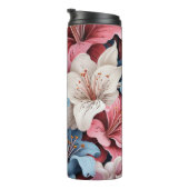Vrouwelijke Lillies Bloemen Tumbler Thermosbeker (Geroteerd rechts)