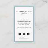 Vrouwelijke Logo |Blauw | Foto sociale media Visitekaartje (Achterkant)