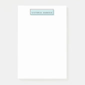 Vrouwelijke Logo | Blauw | Gepersonaliseerde profe Post-it® Notes (Voorkant)