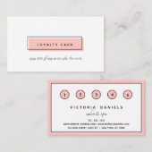 Vrouwelijke Logo | roze | Nail art day spa Klantenkaartje (Voorkant / Achterkant)