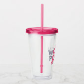 Vrouwelijke macht acryl drinkbeker (Rechts)