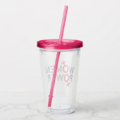 Vrouwelijke macht acryl drinkbeker (Achterkant)