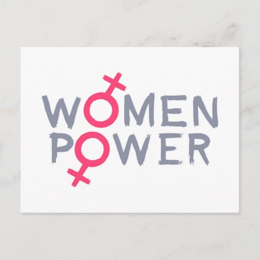 Vrouwelijke macht briefkaart (Voorkant)