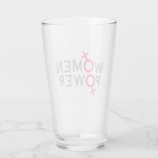 Vrouwelijke macht glas (Achterkant)
