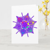 Vrouwelijke macht kaart (Gele Bloem)
