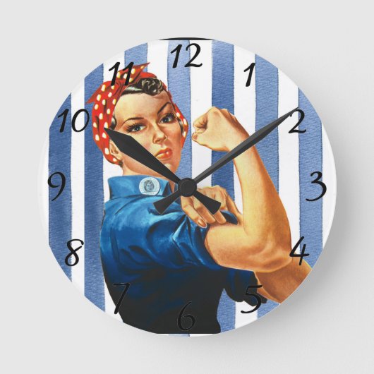 Vrouwelijke macht ronde klok (Voorkant)