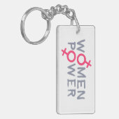 Vrouwelijke macht sleutelhanger (Voorkant Links)