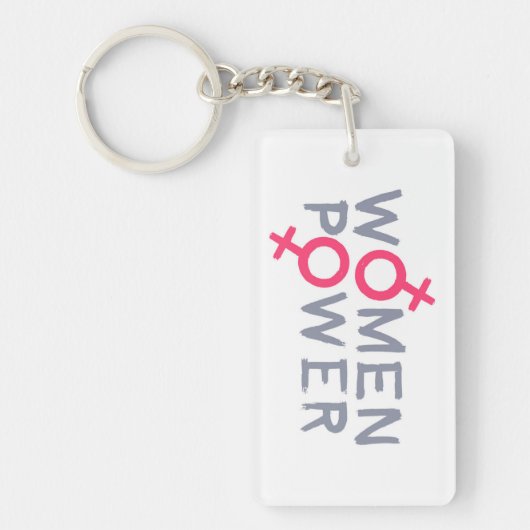 Vrouwelijke macht sleutelhanger (Voorkant)