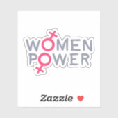 Vrouwelijke macht sticker (Vel)