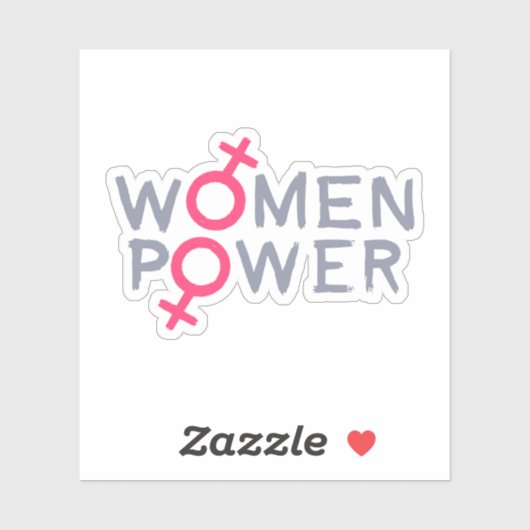 Vrouwelijke macht sticker (Vel)