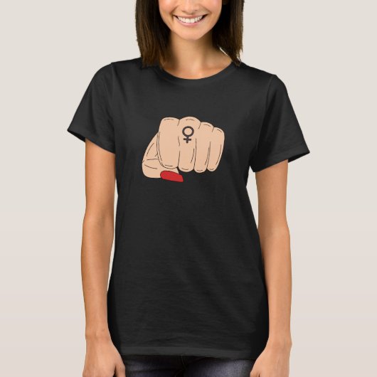 Vrouwelijke macht t-shirt (Voorkant)