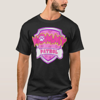 Vrouwelijke mammie patrol Funny Mam Gift Birthday T-shirt