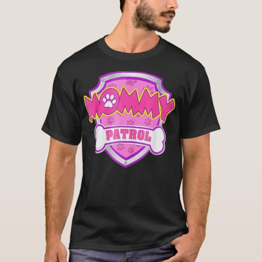 Vrouwelijke mammie patrol Funny Mam Gift Birthday T-shirt (Voorkant)