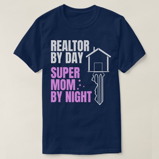 Vrouwelijke man tegen dag supermoeder tegen nacht t-shirt (Design voorkant)