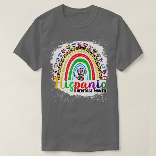 Vrouwelijke Mannen Nationaal Hispanisch Erfgoed Ma T-shirt (Design voorkant)