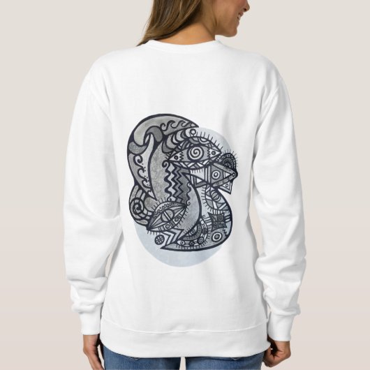 Vrouwelijke mannen trui (Achterkant)