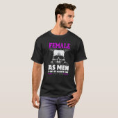 Vrouwelijke mecanicien t-shirt (Voorkant volledig)
