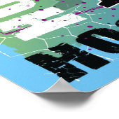 Vrouwelijke meisjes Abstracte Hockey Player (vrouw Poster (Hoek)