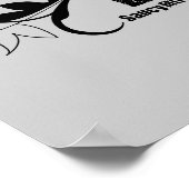 Vrouwelijke meisjes houden van Hockey Swirl Poster (Hoek)