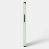 Vrouwelijke Minimalistische Mintgroene Script Aang iPhone Hoesje (Linkerkant)