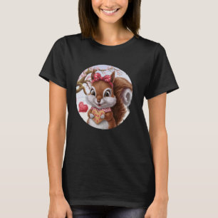 Vrouwelijke minnaar Animal Squirrel woont op Ameri T-shirt