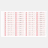 Vrouwelijke Moderne Blush Roze Lipstick Lip Balm T Labels (Vel)