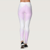 Vrouwelijke moderne Leggings Roze Blauw Paars Wit (Achterkant)