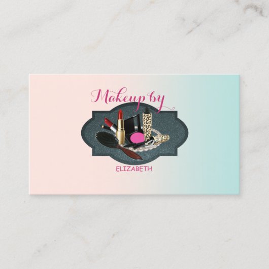 Vrouwelijke Moderne Professional, Make-up Visitekaartje (Voorkant)