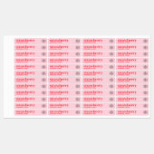 Vrouwelijke Moderne Roze Meisje Make-up Lip Balm T Labels (Vel)