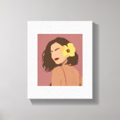 Vrouwelijke muurkunst toont de schoonheid van vrou canvas afdruk (Voorkant)