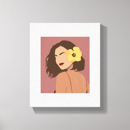 Vrouwelijke muurkunst toont de schoonheid van vrou canvas afdruk (Voorkant)