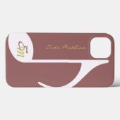 vrouwelijke muzieknoot Case-Mate iPhone case (Achterkant (horizontaal))