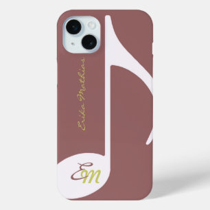 vrouwelijke muzieknoot iPhone 15 mini hoesje