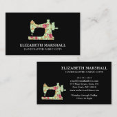 Vrouwelijke Naaimachine Handgemaakte Crafter Visitekaartje (Voorkant / Achterkant)